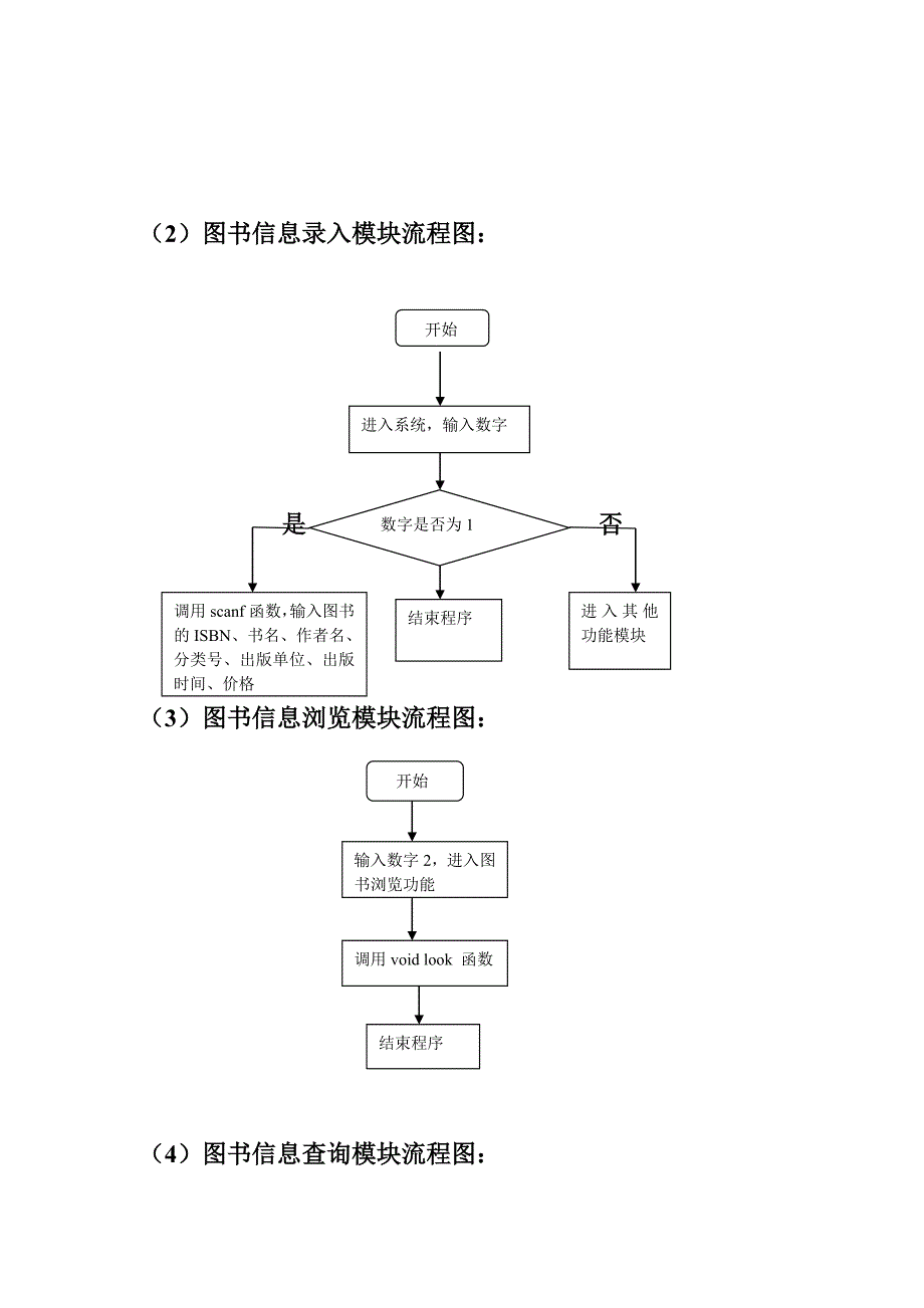 c语言课程设计图书信息管理系统实习报告_第4页