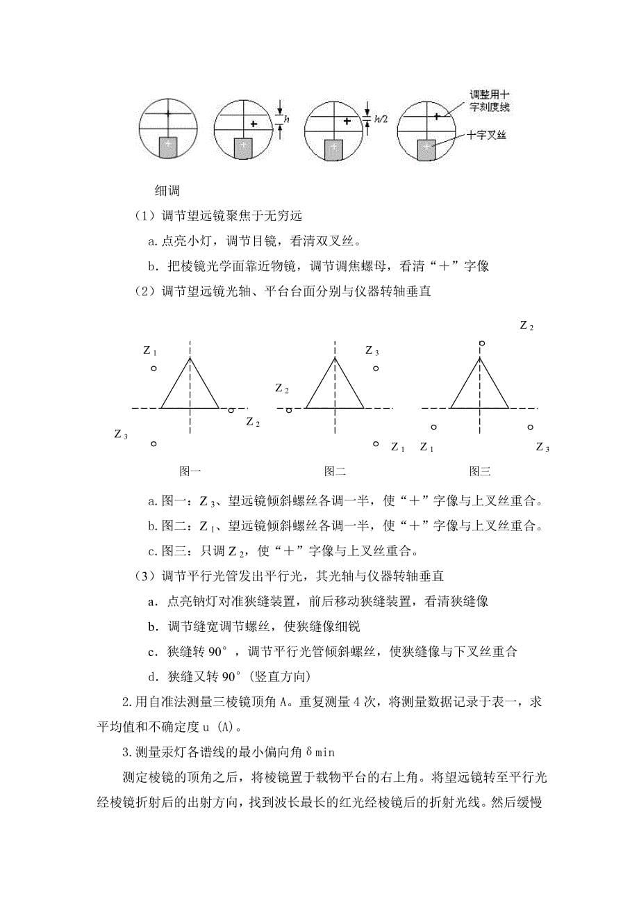 大学物理设计性实验光的色散研究_第5页