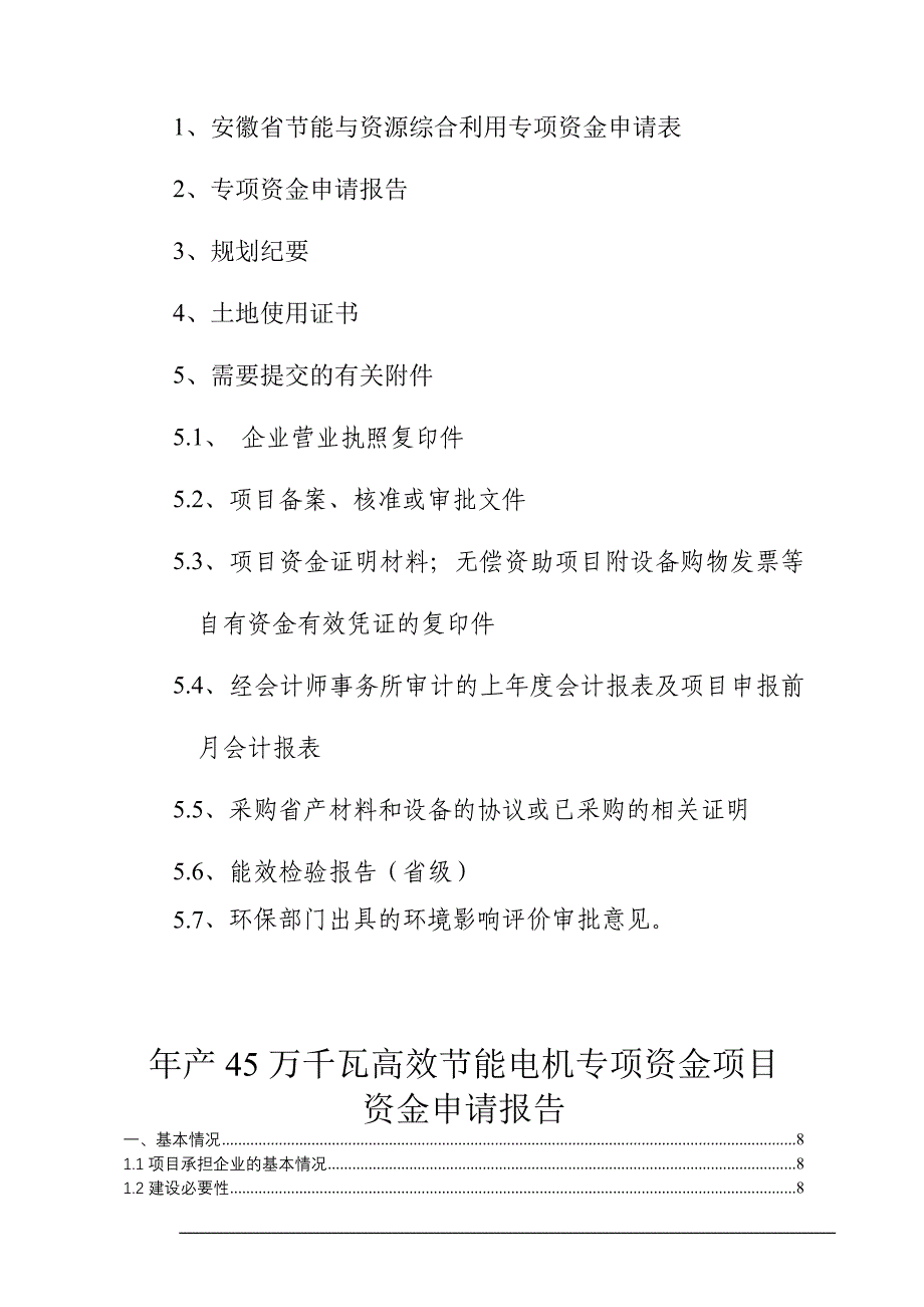 年产45万千瓦高效节能电机项目资金可行性策划书.doc_第2页