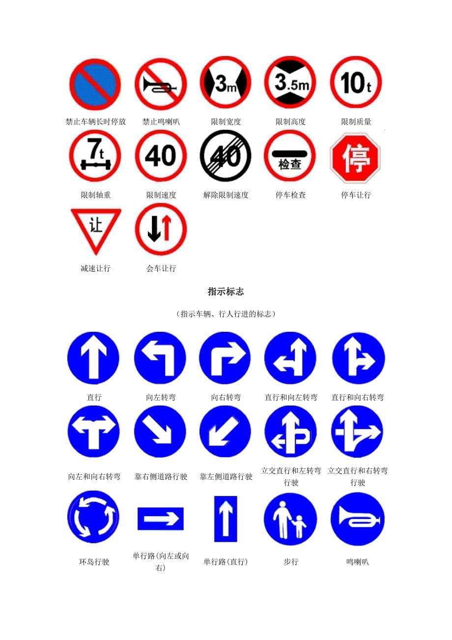 交通标志大全看完决定在道路上永不违规_第5页