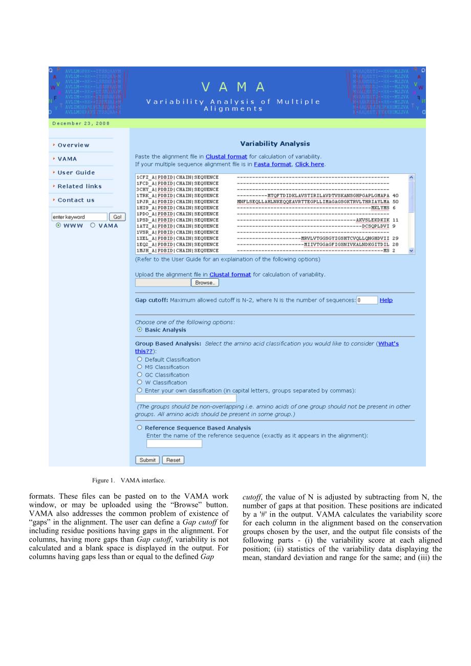 外文翻译-- VAMA a versatile web-based tool for variability_第2页