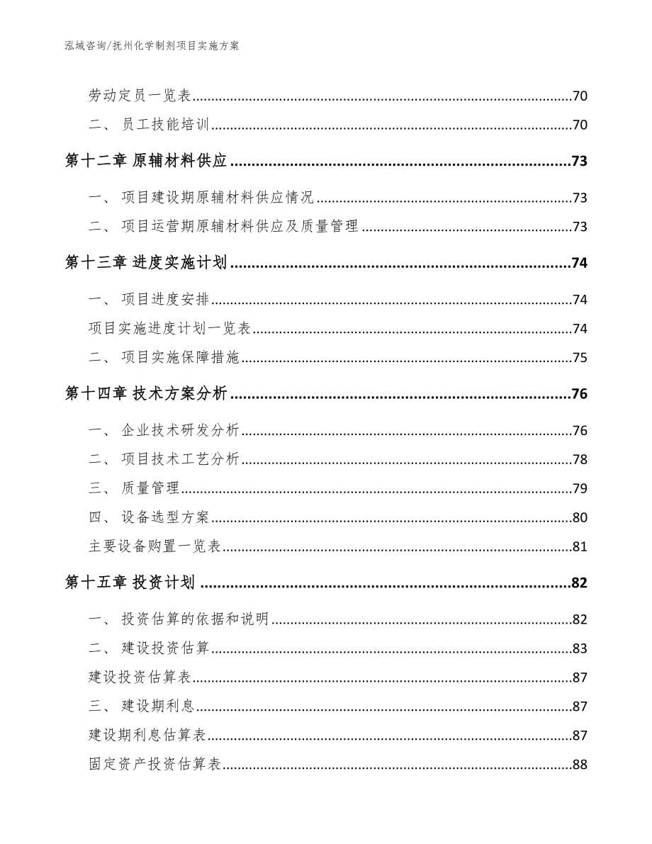 抚州化学制剂项目实施方案_第5页