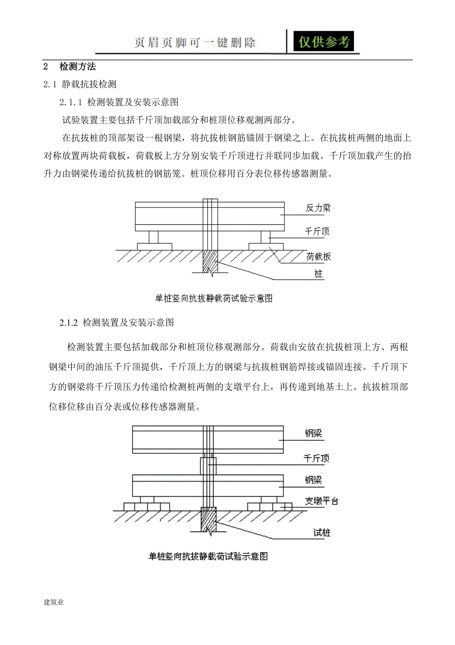 抗拔桩静载和低应变检测方案[建筑土木]_第3页