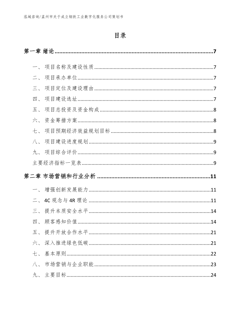 孟州市关于成立钢铁工业数字化服务公司策划书（模板范文）_第2页