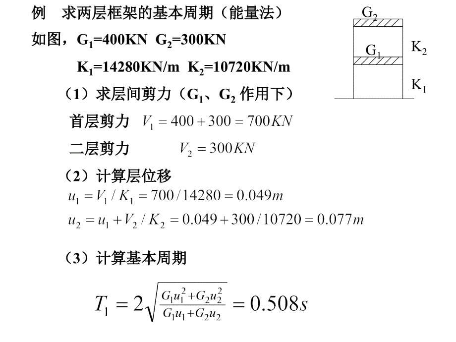 与前面的计算结果很接近说明底部剪力法的计算结果是可靠的_第5页