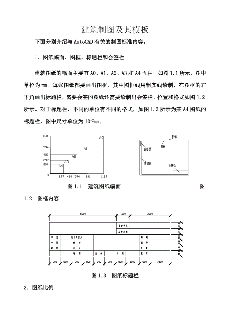 CAD建筑制图知识_第1页