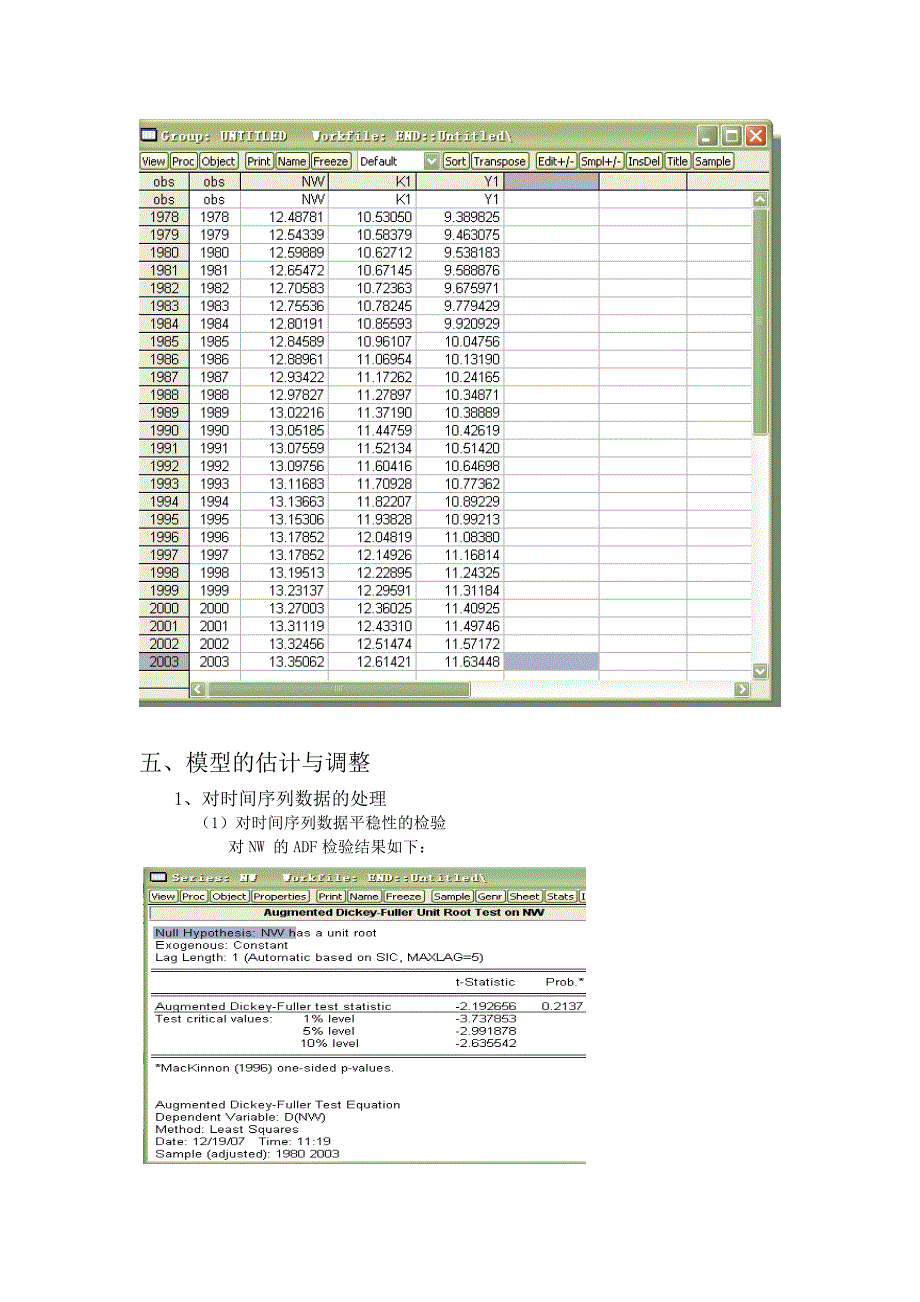 计量经济学课程设计-什么在影响中国GDP 增长的速度_第4页