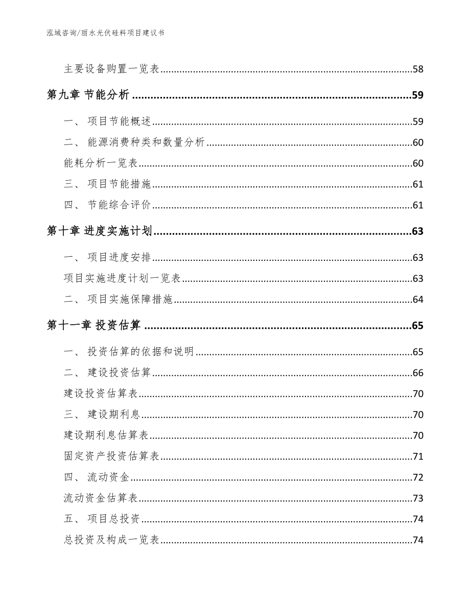 丽水光伏硅料项目建议书【模板范文】_第3页