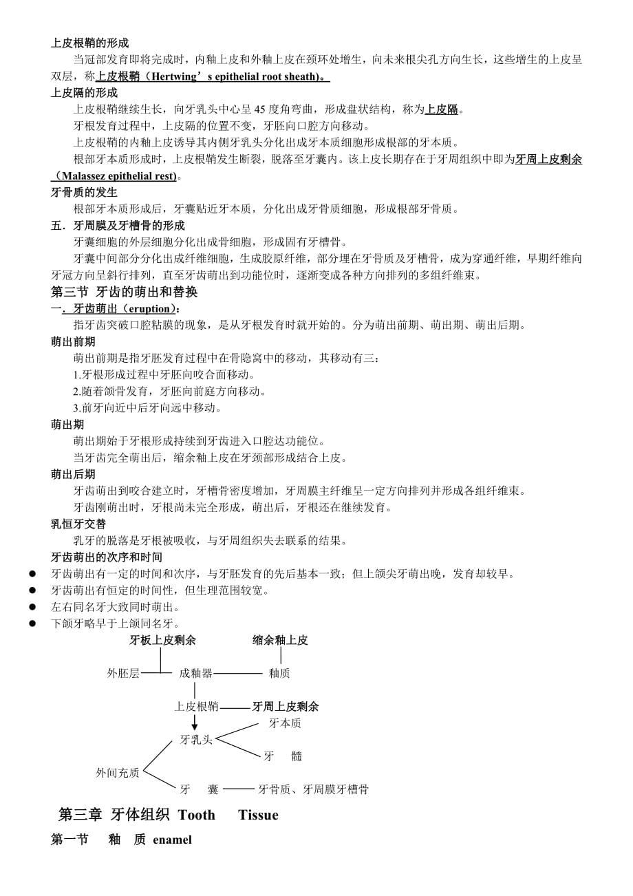 口腔组织病理学整理笔记_第5页