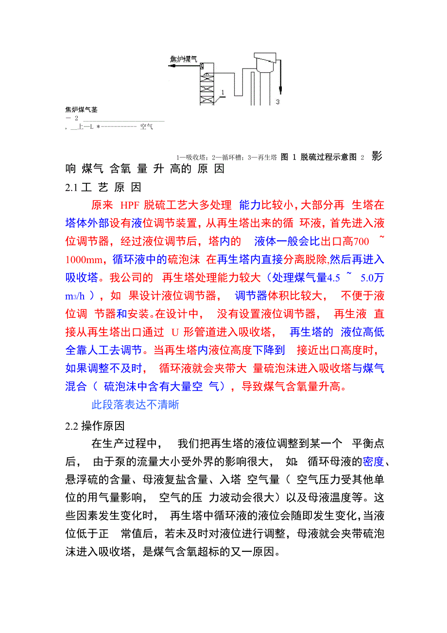 脱硫塔后煤气含氧升高的原因与控制_第2页