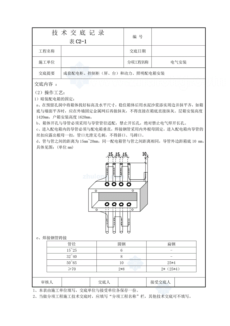 电气安装技术交底记录.doc_第2页