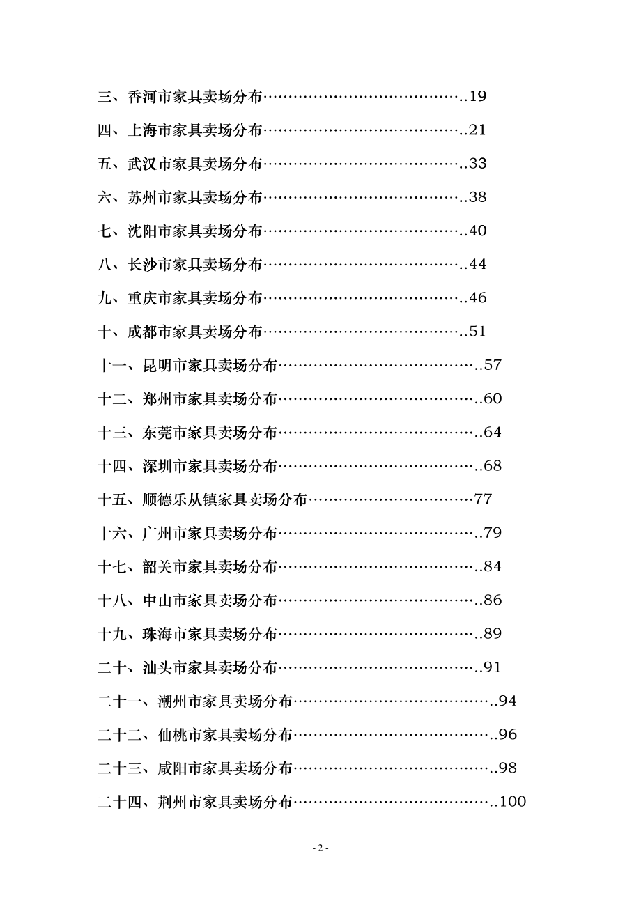 中国城市家居卖场分布汇总_第2页