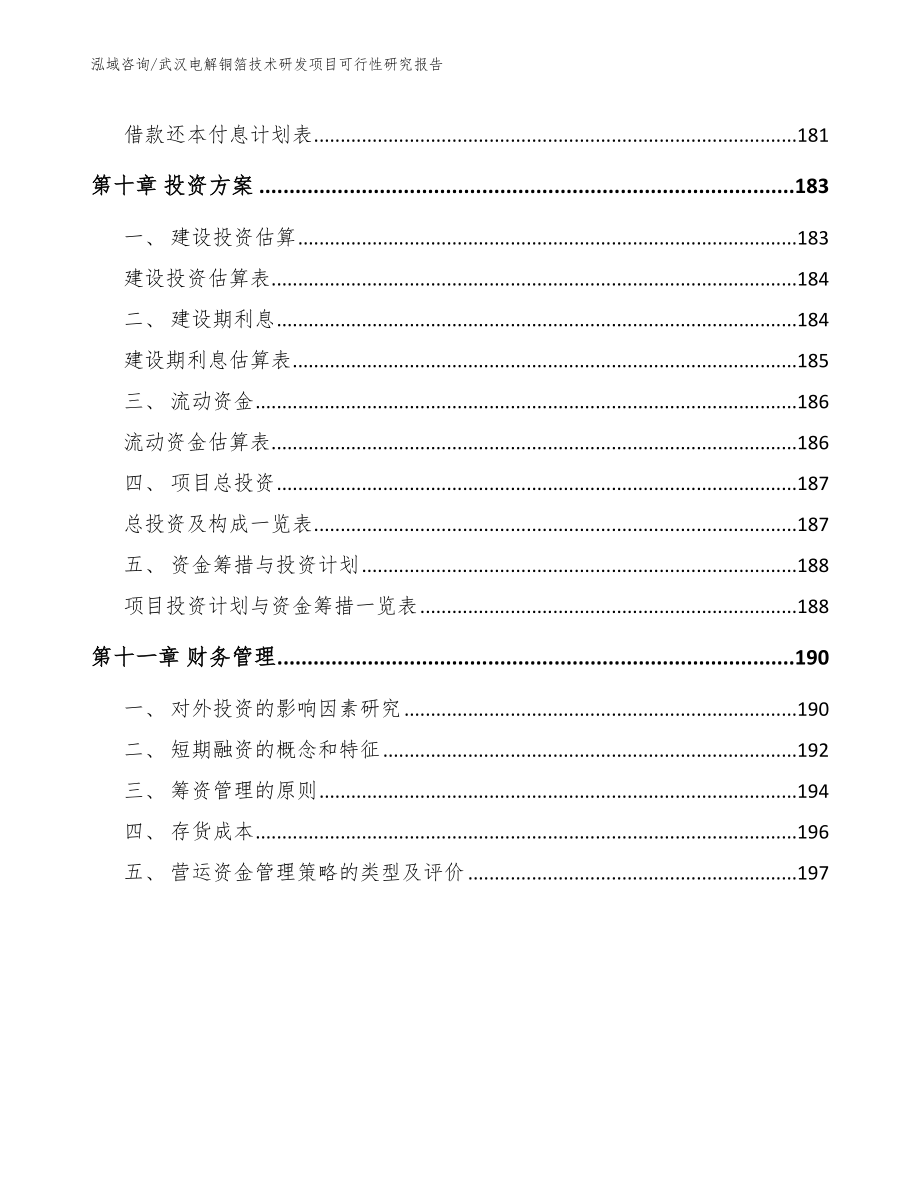 武汉电解铜箔技术研发项目可行性研究报告_模板参考_第4页