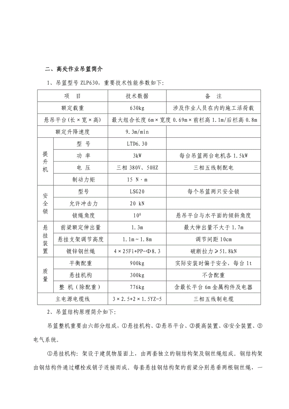 外墙装饰吊篮施工方案样本_第4页