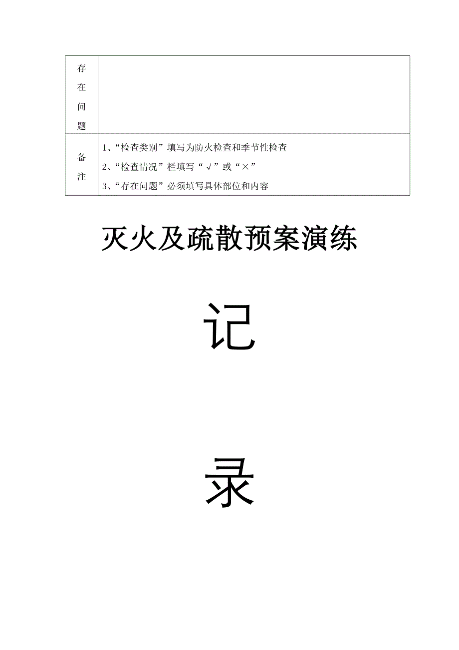 消防各种记录表(完整版)-修改_第3页