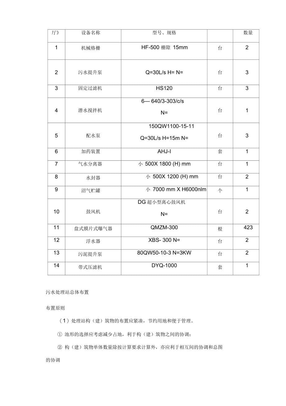 啤酒厂污水处理毕业设计_第5页