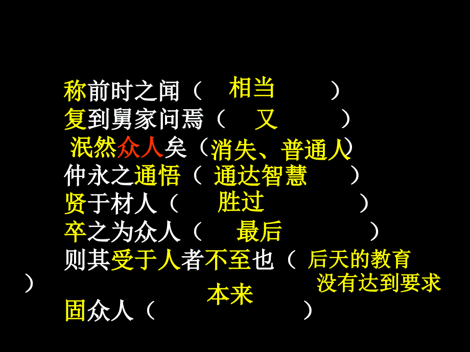 伤仲永复习PPT课件_第4页