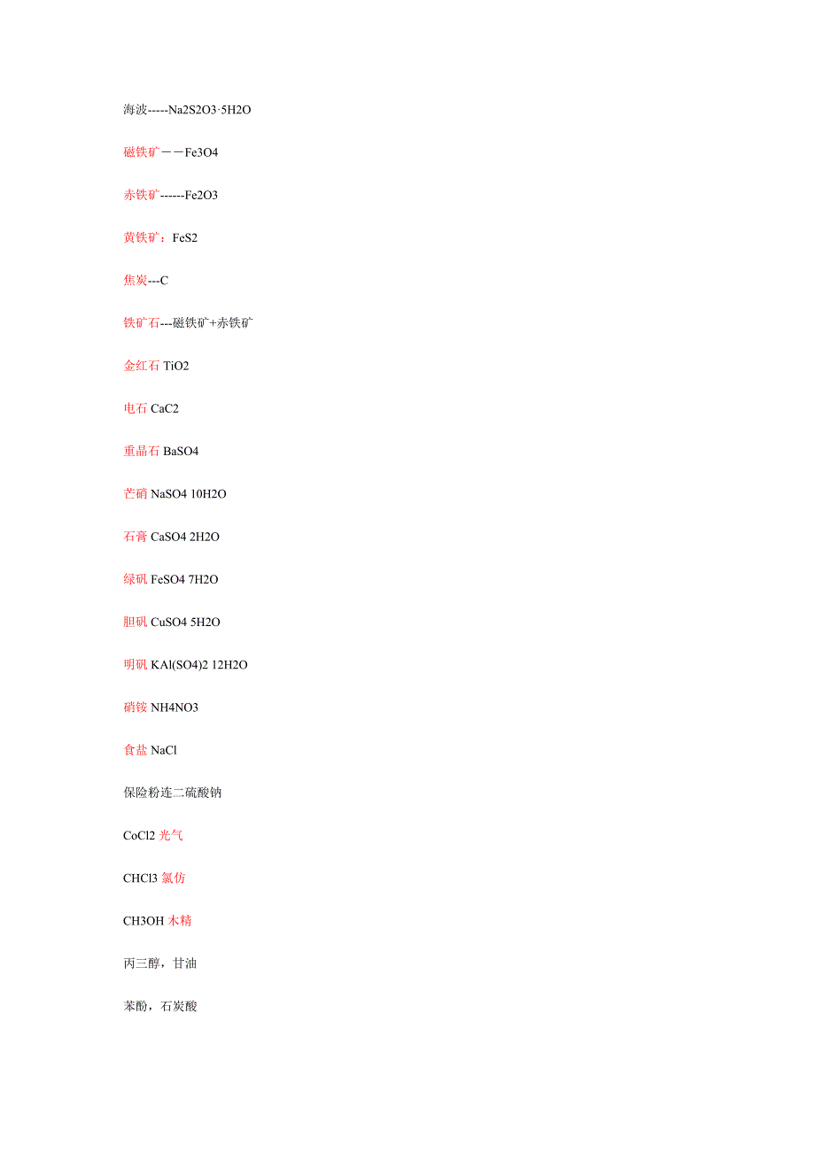 物质的俗名与化学式.doc_第1页