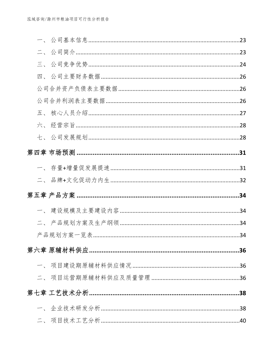 滁州市粮油项目可行性分析报告_模板范文_第3页