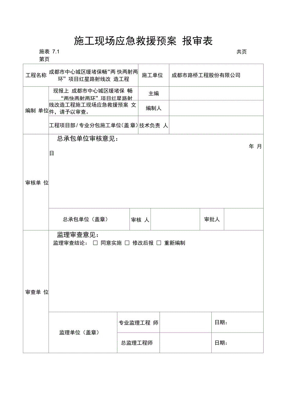 施工现场生产安全事故应急预案_第2页