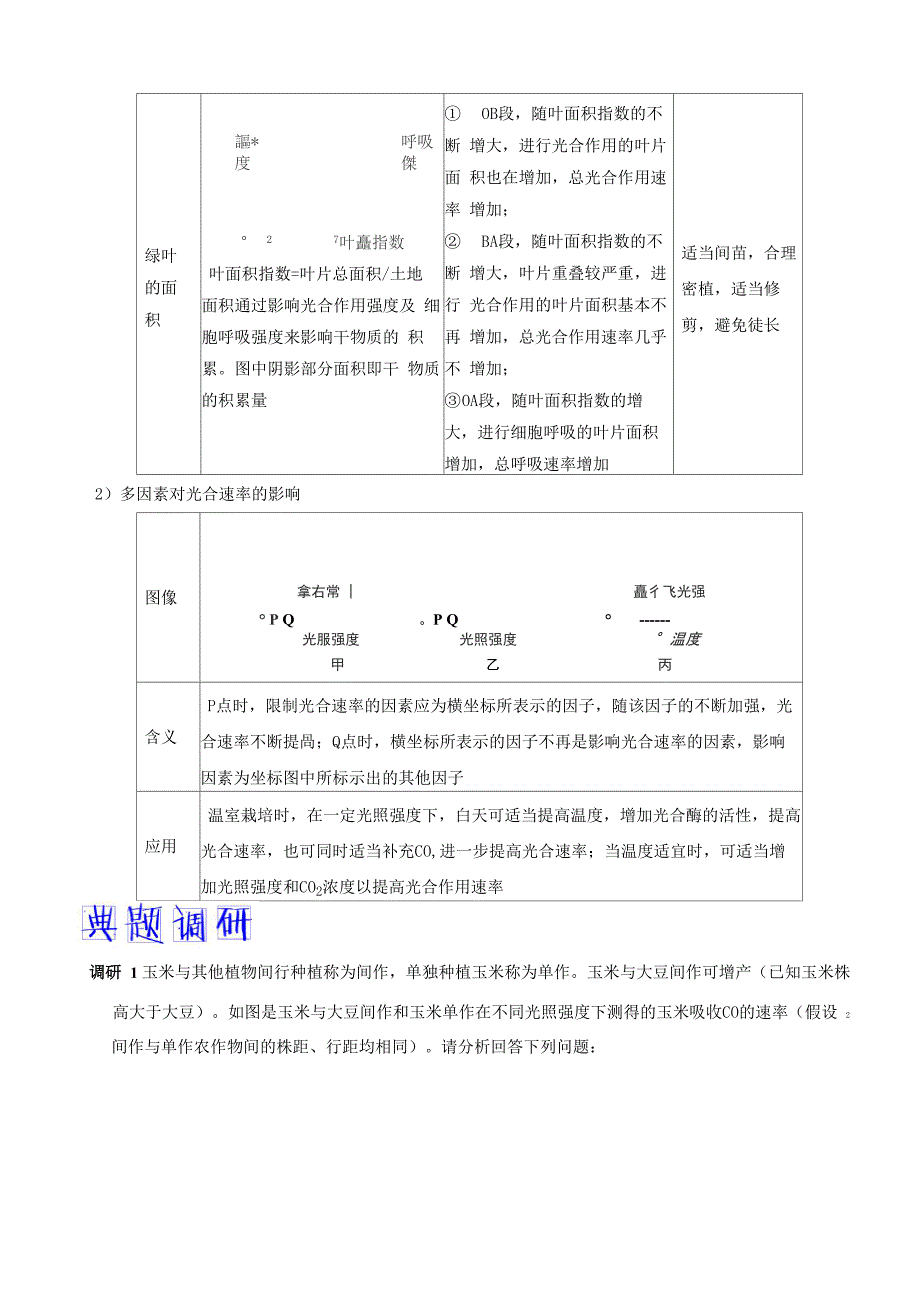 光合作用和呼吸作用的联系及应用_第3页