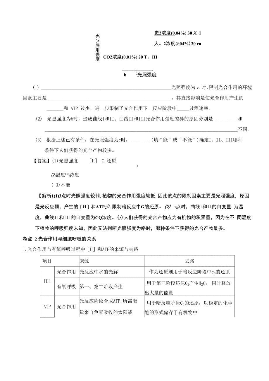 光合作用和呼吸作用的联系及应用_第5页