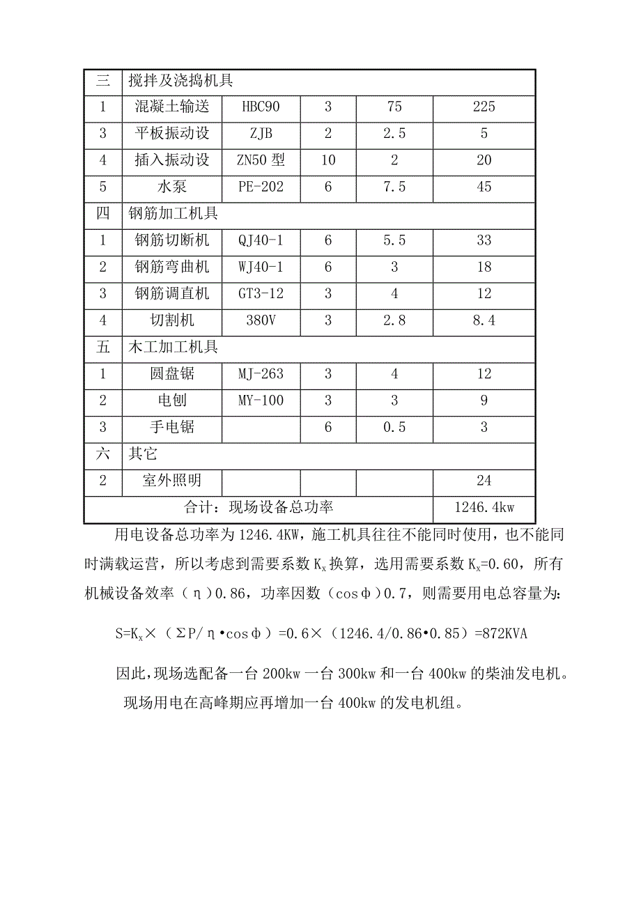 柴油发电机施工方案1_第4页