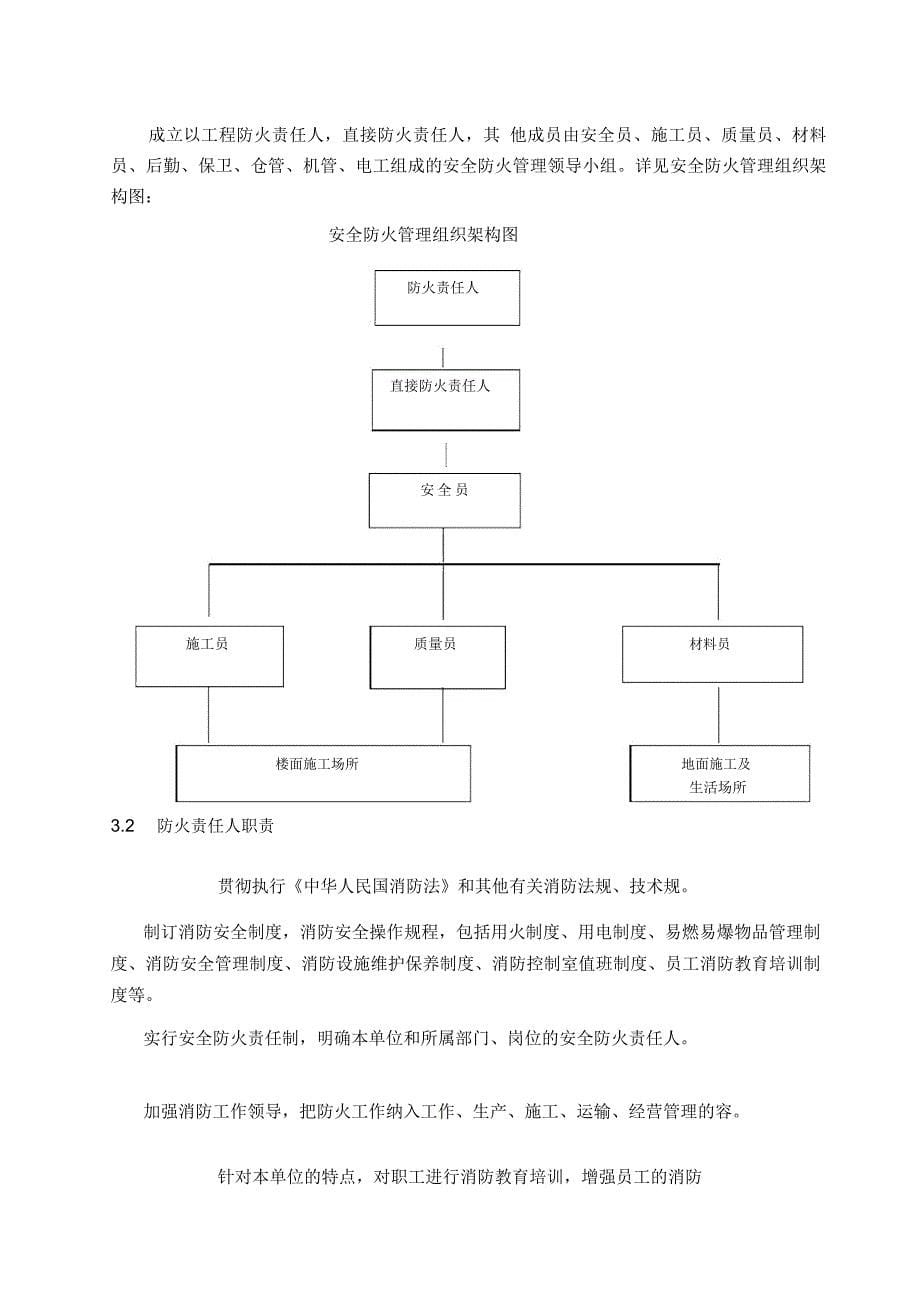 施工现场防火_消防施工方案_第5页