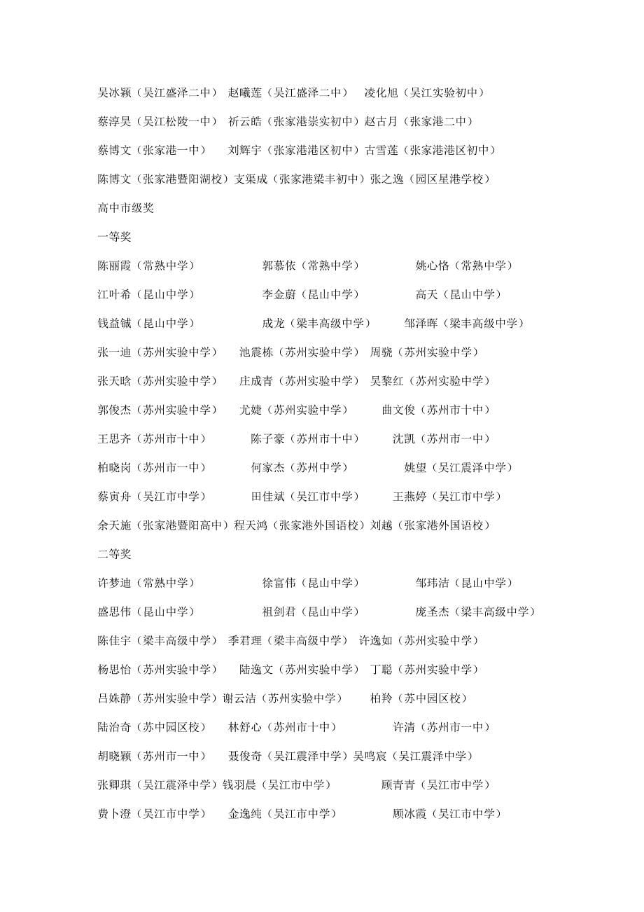 2023年信息学奥林匹克联赛江苏赛区暨苏州市的竞赛简报.docx_第5页