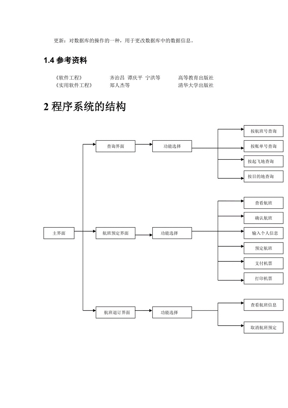 机票预订系统(详细设计说明书._第3页