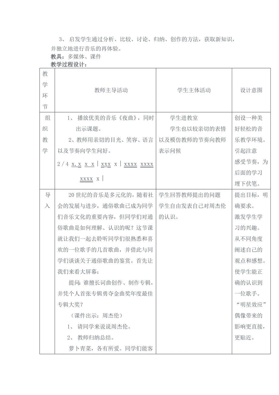 《欣赏周杰伦》教学设计.doc_第2页