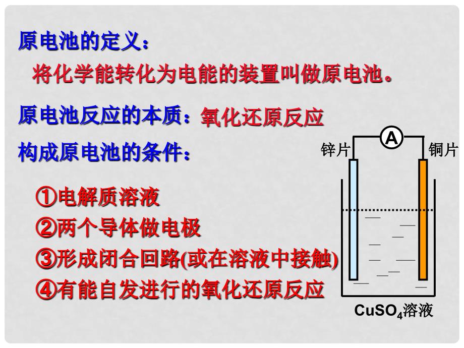 湖南省师大附中高考化学总复习 原电池课件_第2页