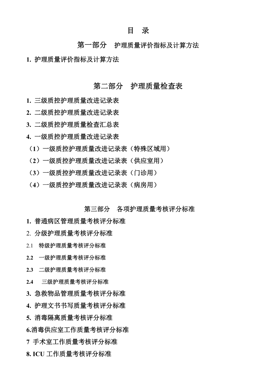 危重患者护理质量检查表最新文档_第3页