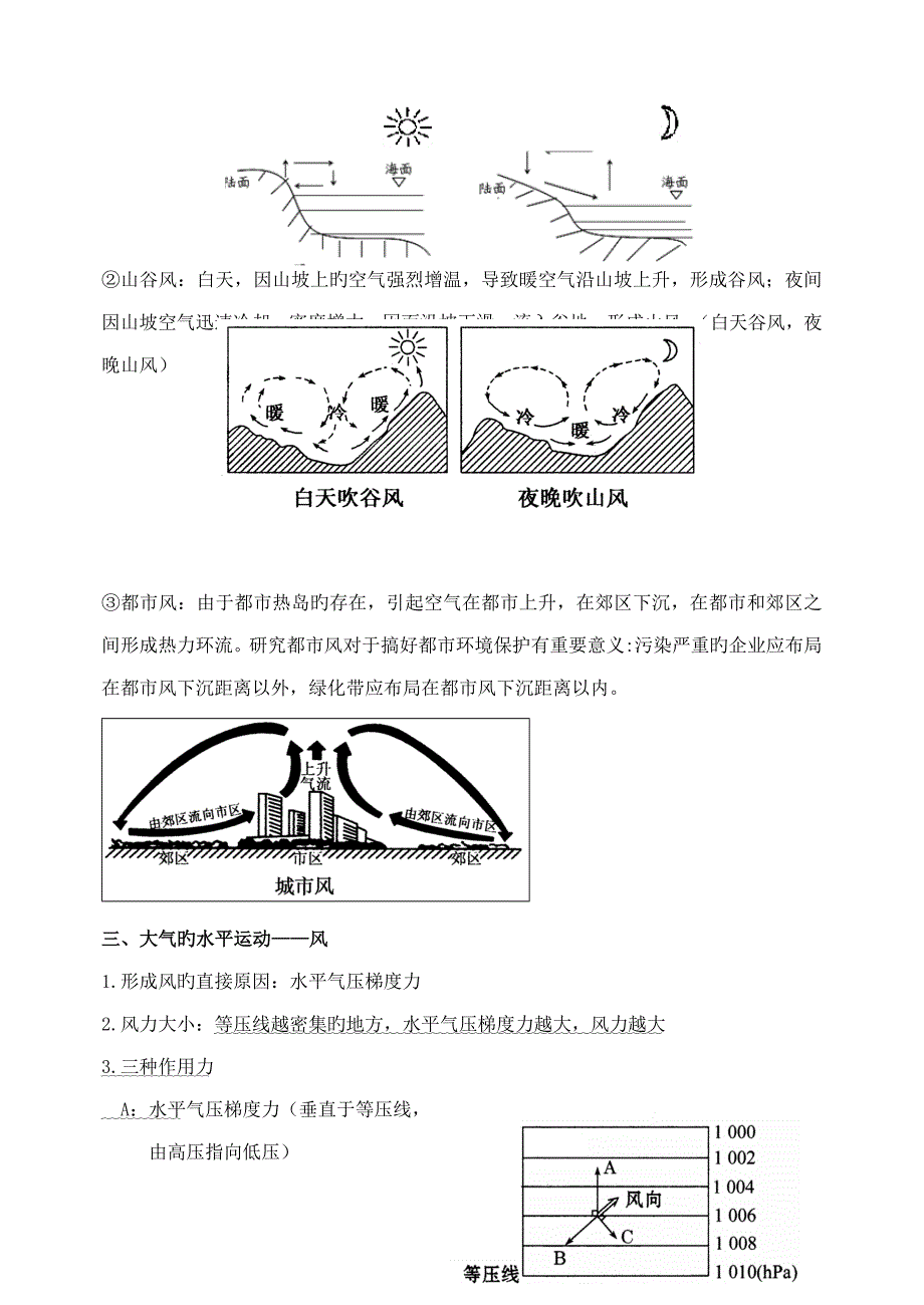 2023年地球上的大气知识点总结模板_第3页