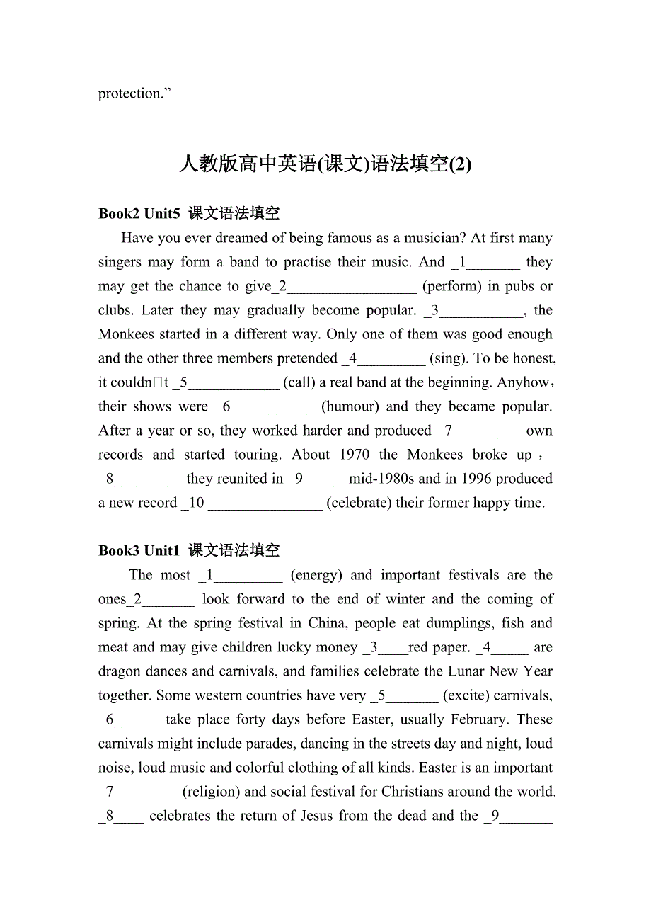 高中(课文)语法填空book1-book7.doc_第5页