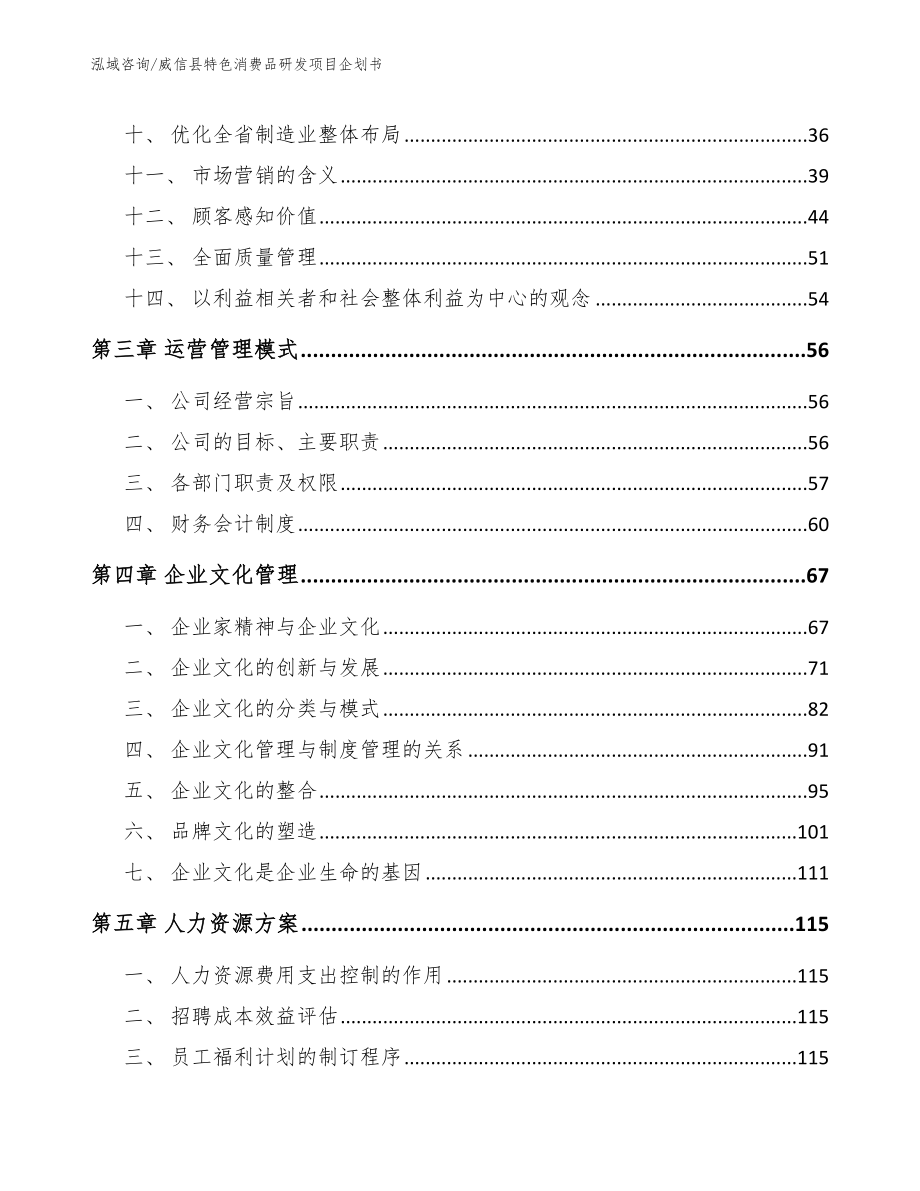 威信县特色消费品研发项目企划书模板范文_第2页