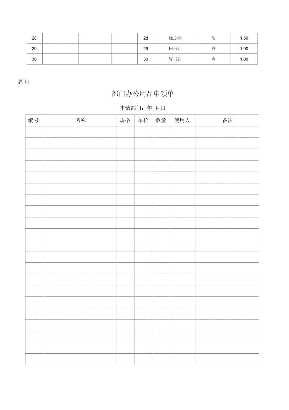 办公用品管理制度(完整1)_第5页