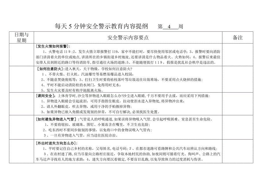 第一学期每天5分钟安全教育内容_第5页