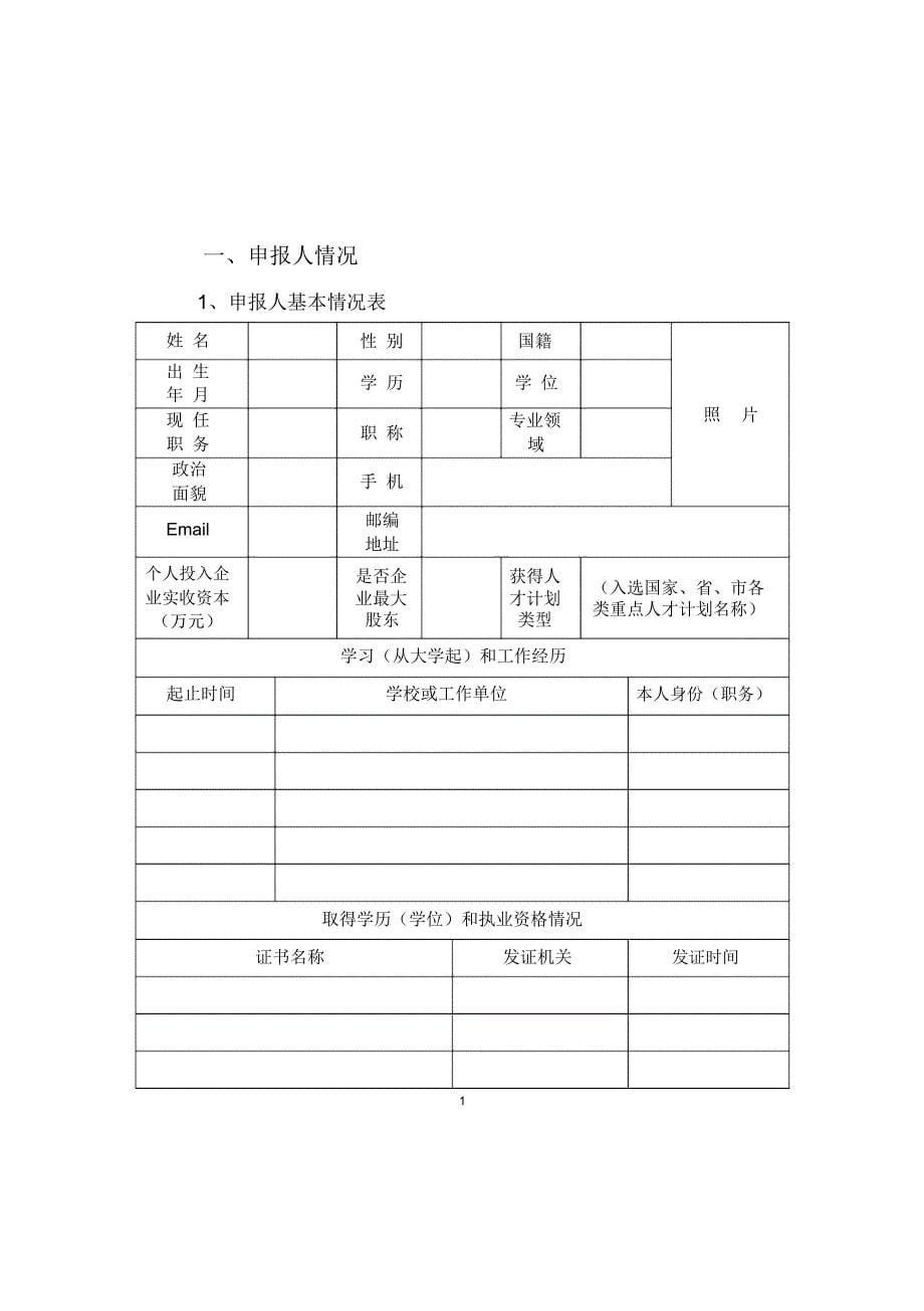 沈阳创新型企业家评定申报书_第5页