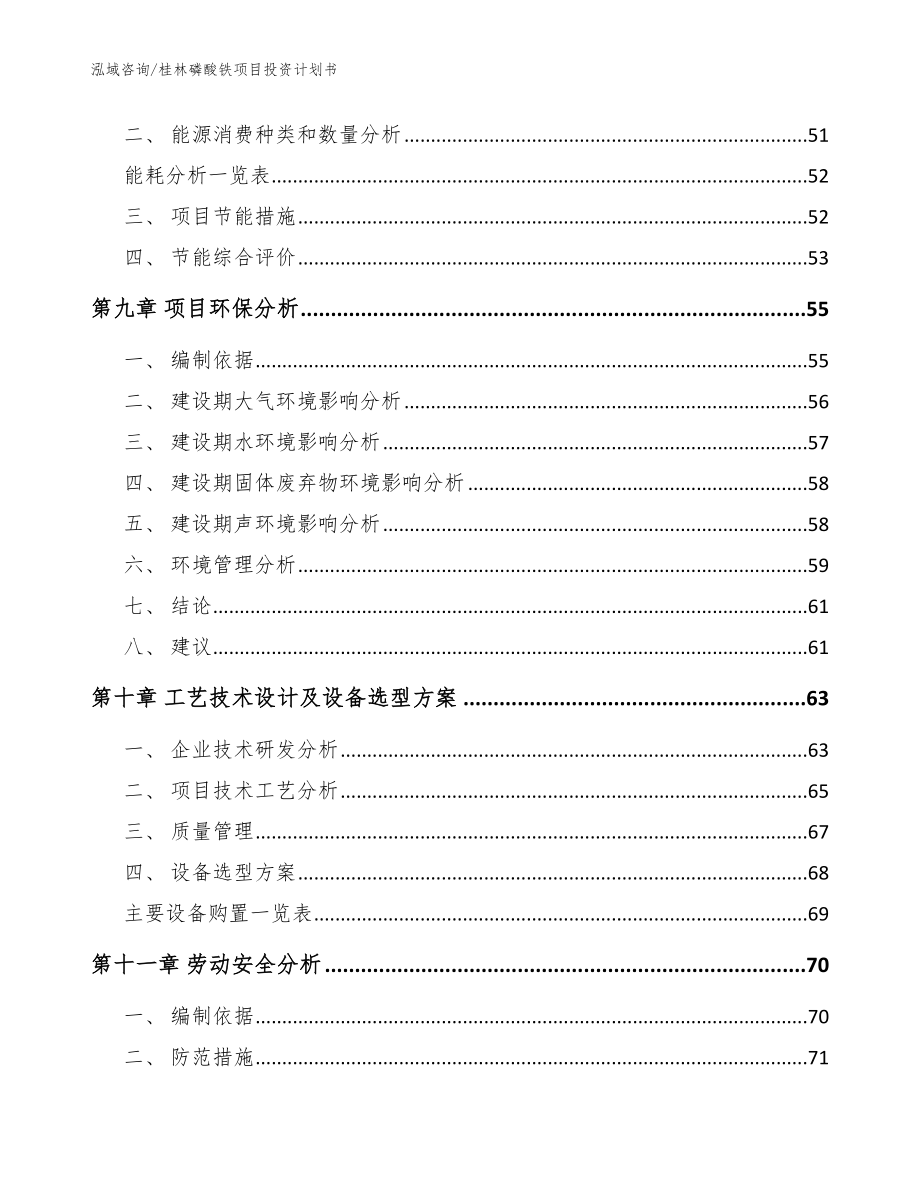 桂林磷酸铁项目投资计划书【模板范文】_第4页