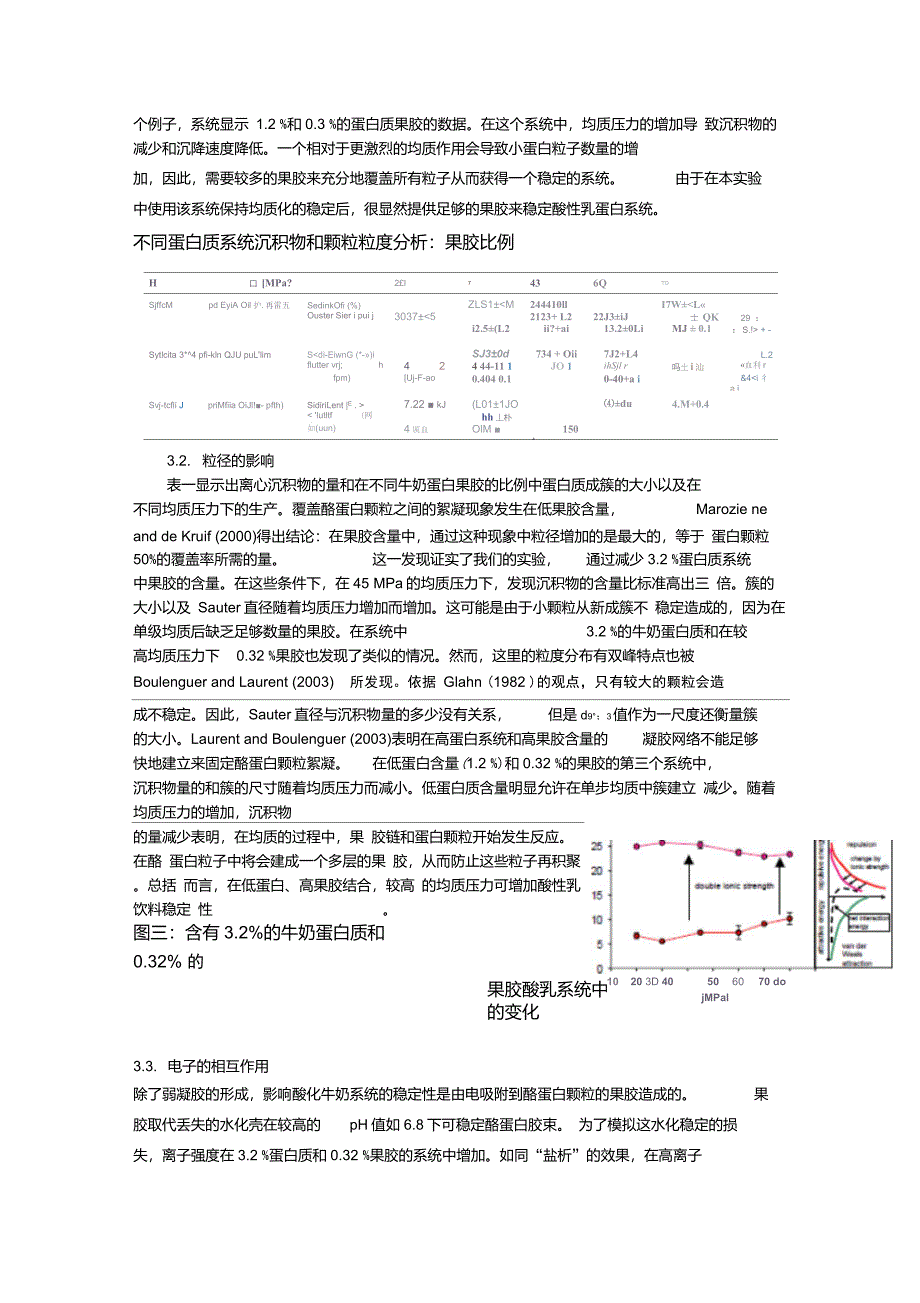 蛋白质成分和均质对酸乳饮料稳定性的影响_第4页