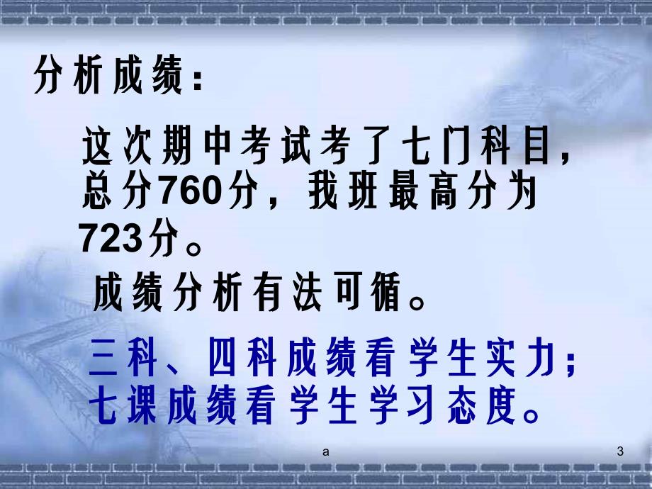 初一年级期中考试家长会课件_第3页