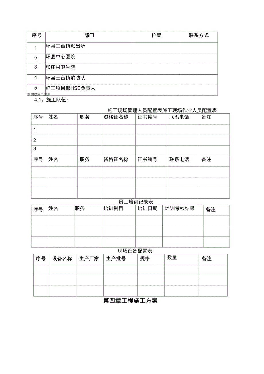 长输天然气管道施工组织设计(技术标)_第4页