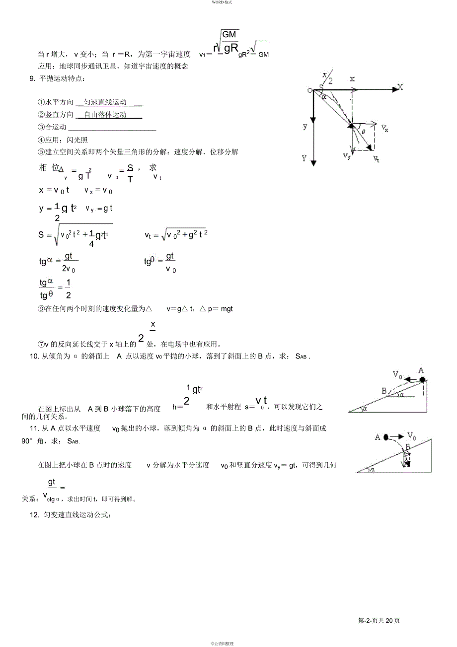 高中物理所有知识点总结_第2页