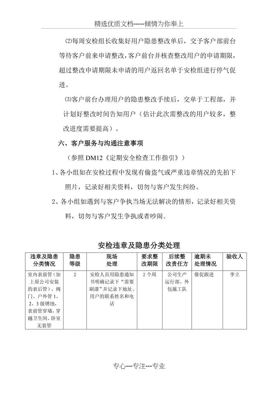 客户服务部户内安检管理制度_第5页