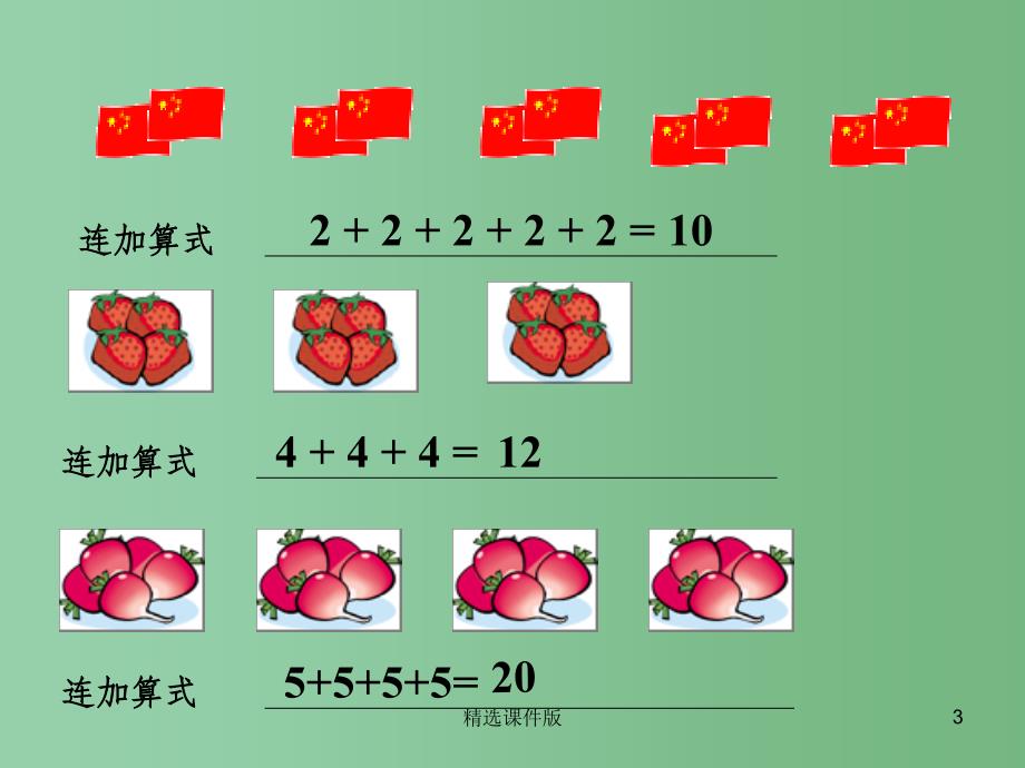 一年级数学下册第七单元看魔术乘法的初步认识课件2青岛版_第3页