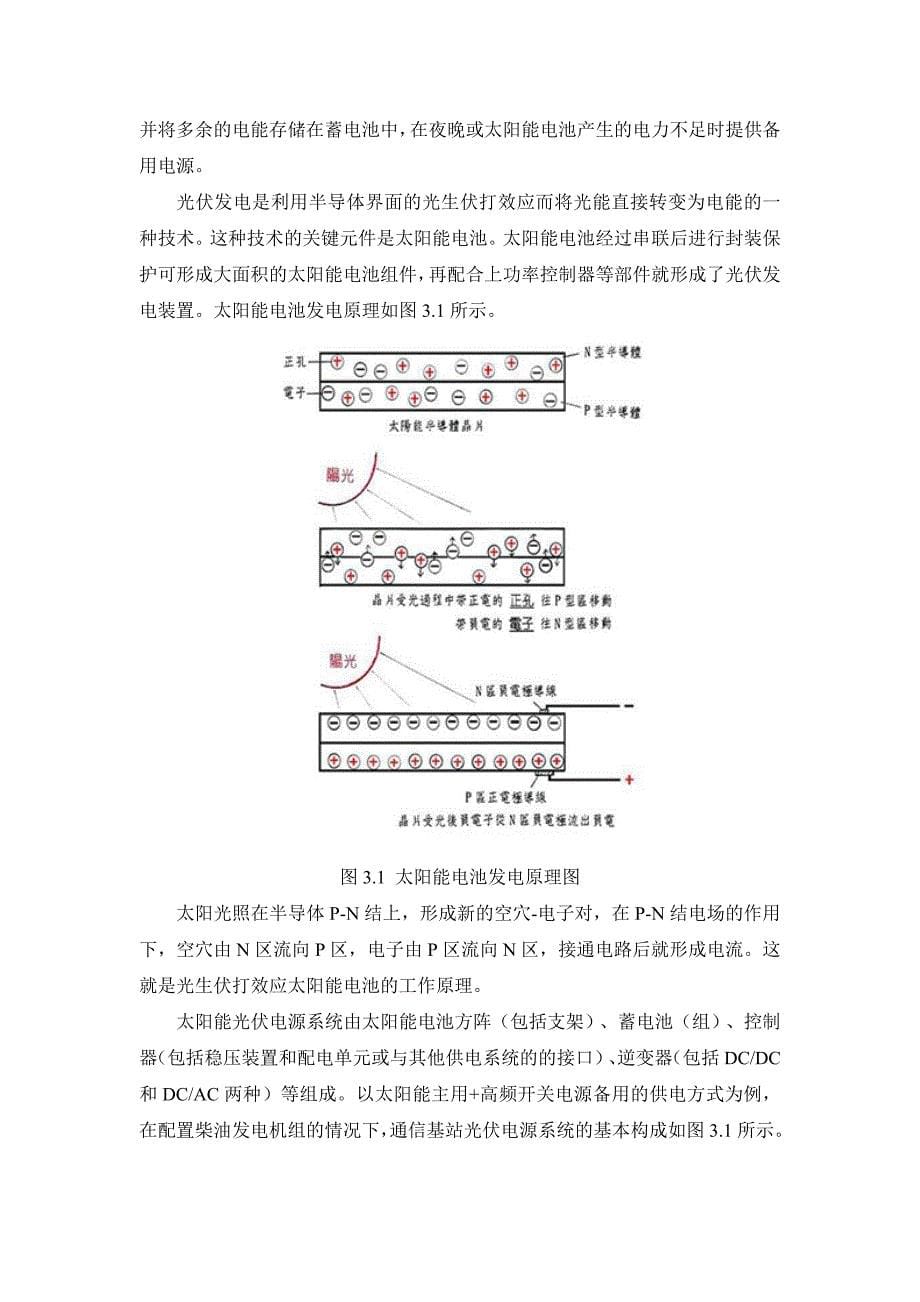 太阳能光伏电源系统在通信系统中的应用分析及设计要点_第5页