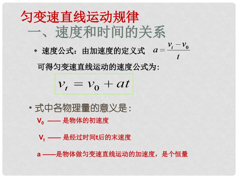 高中物理 2.3 从自由落体到匀变速直线运动 12课件 粤教版必修1_第3页