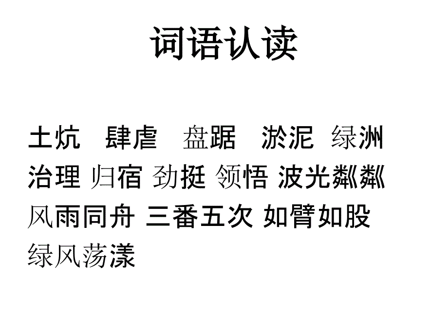 人教版小学语文六年级上册青山不老课件_第4页