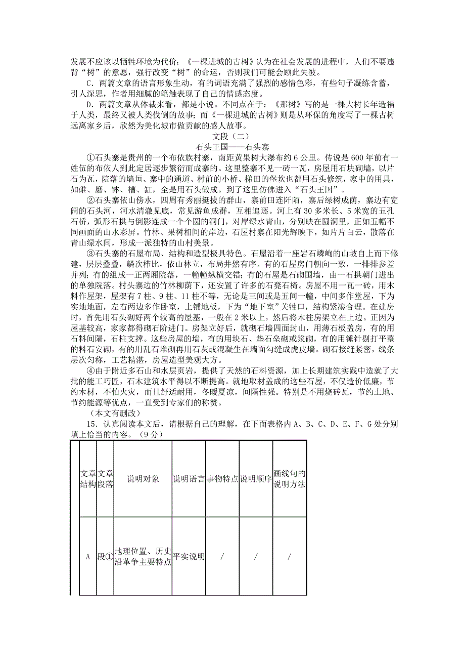 2013年贵州省贵阳市中考语文试卷（word版有答案）.doc_第4页